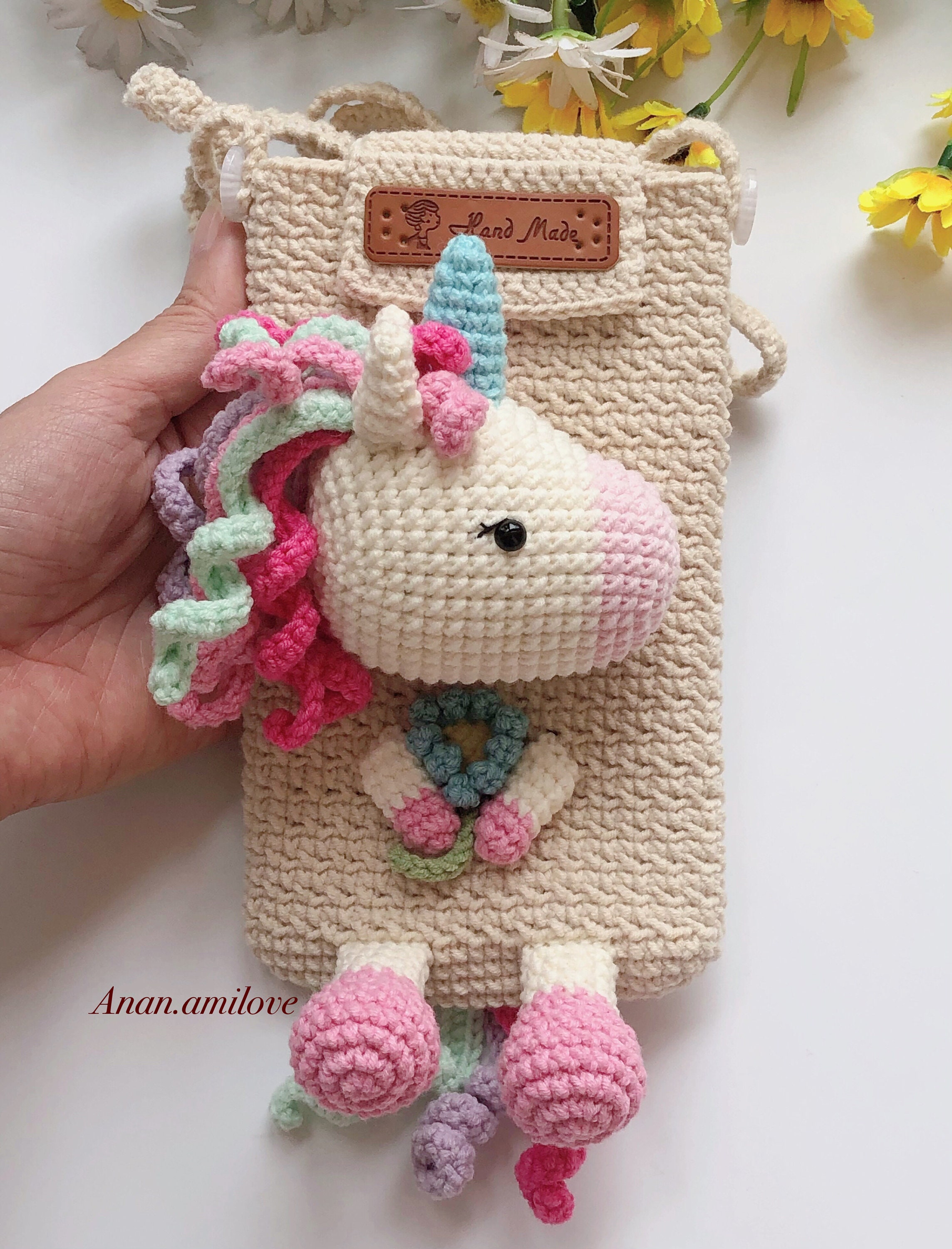 Bolsa de unicornio a crochet sale
