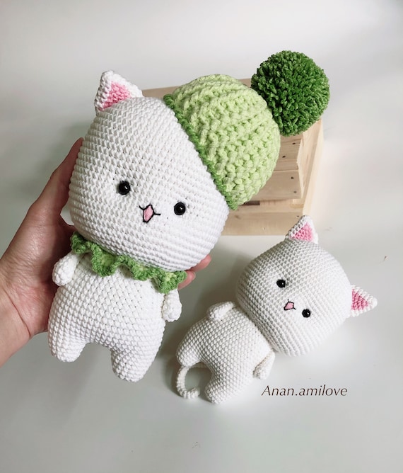 編みぐるみ猫の編み図 – PDFダウンロード - Etsy 日本