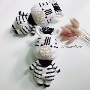 A little zebra amigurumi - crochet PDF pattern