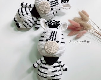 A little zebra amigurumi - crochet PDF pattern