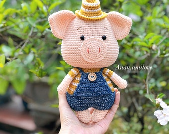 PATERN AMIGURUMI - crochet PDF pattern - crochet pig