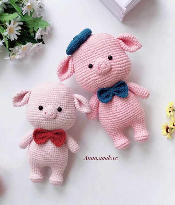 パターン かぎ針編み 豚のあみぐるみ - Etsy 日本