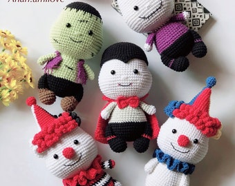 5 PATTERNS Halloween crochet amigurumi