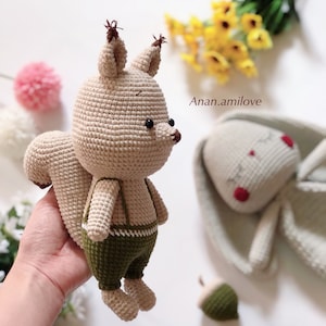 PATTERN SQUIRREL AMIGURUMI crochet amigurumi