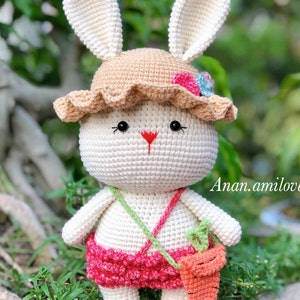 CROCHET BUNNY PATTERN - crochet rabbit pattern