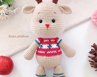 MOTIFS CROCHET AMIGURUMI renne