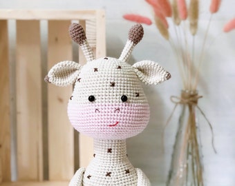 PATTERN giraffe crochet amigurumi PDF in English (US terms) Español Português and Français