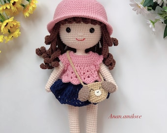 Na Na pattern crochet doll, PDF in English