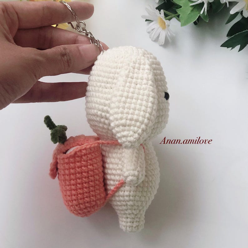PATRONES 3 en 1: Patrón de funda para AirPods de crochet con conejito, Pooh y cerdito (archivo PDF) imagen 2