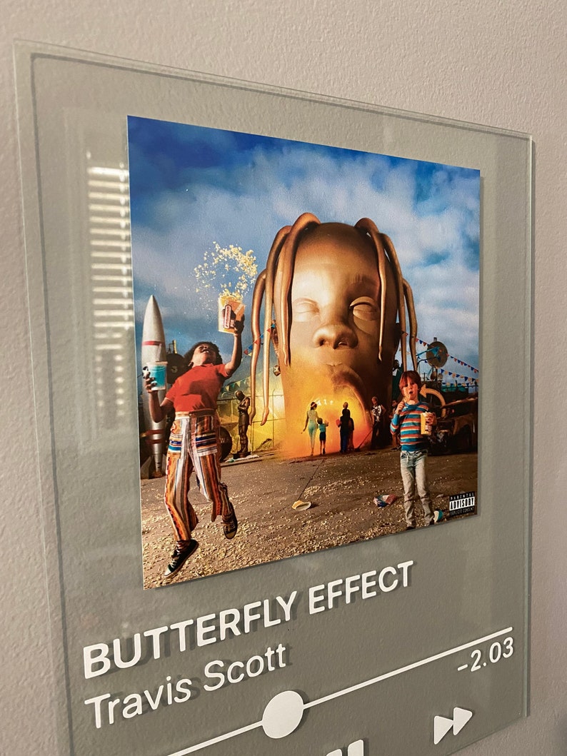 Travis Scott Astroworld Butterfly Effect Song Album Wall ...