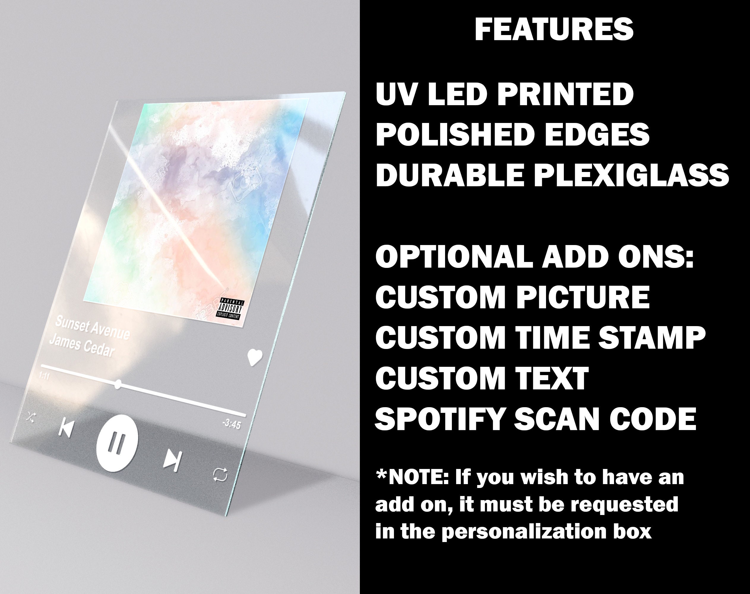 CUSTOM Song Wall Art Acrylic Plaque Song Album Wall Art Etsy