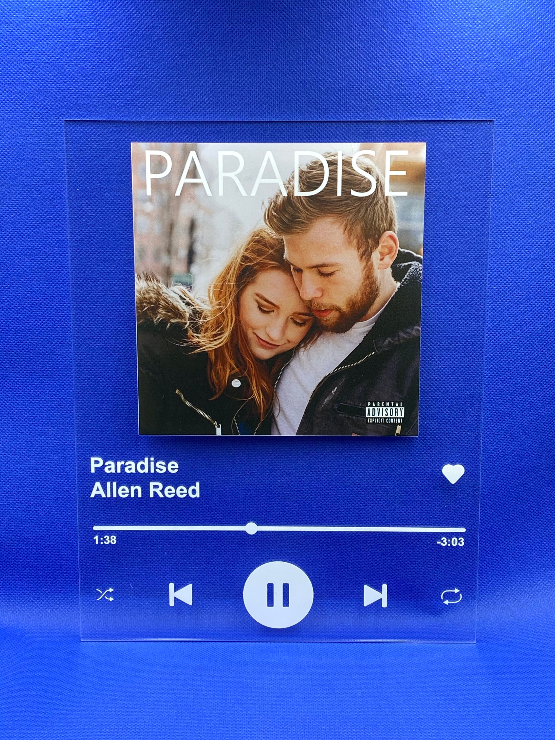 CUSTOM Song Wall Art Acrylic Plaque Song Album Wall Art Etsy