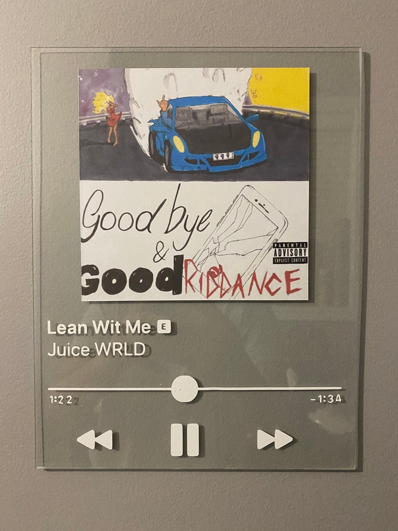 CUSTOM Song Wall Art Acrylic Plaque Song Album Wall Art Etsy