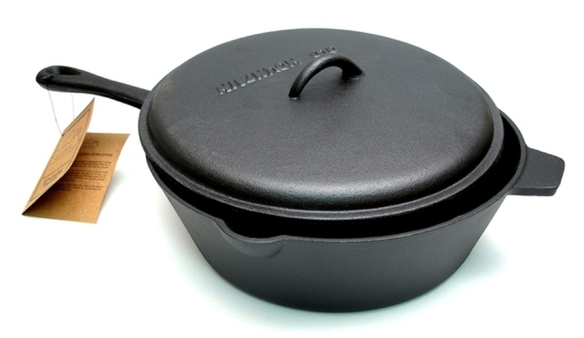 Old Mountain Cast Iron Preseasoned 5 qt Deep Fry Skillet w Lid Etsy