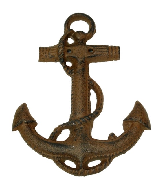 Cast Iron Boat Anchor Wall Deco Set of 2