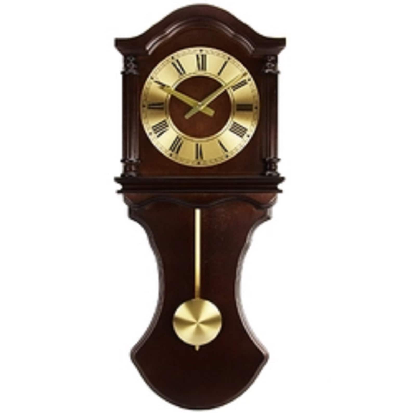 Bedford Clock Collection Chocolate Wood Wall Clock With Etsy