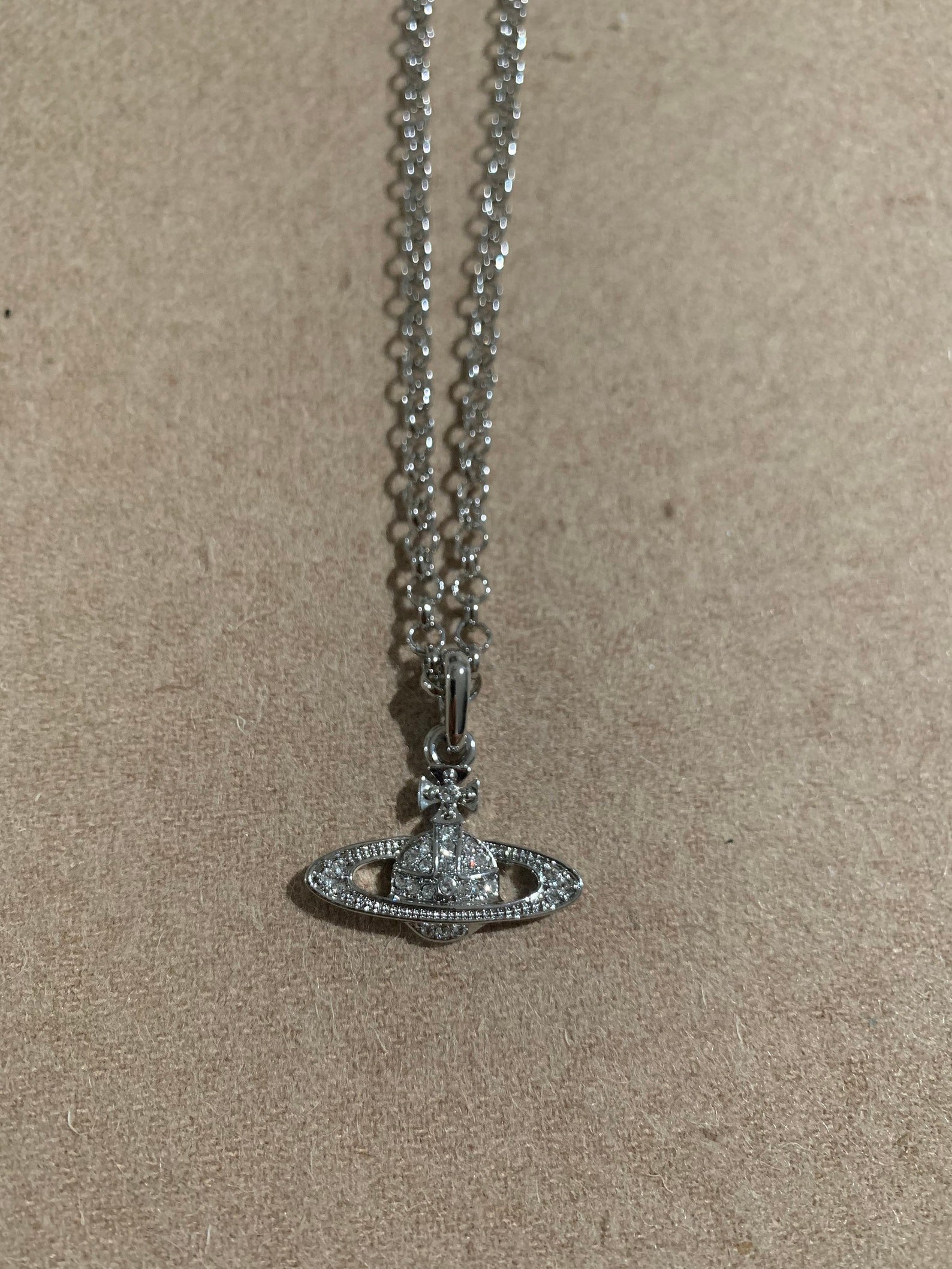 Vivienne Westwood Silver Saturn Necklace | Etsy