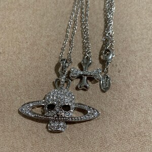 Vivienne Westwood Skull & Bones Necklace - Etsy