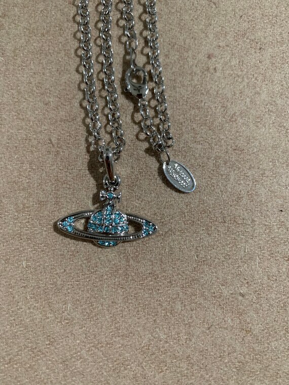 Vivienne Westwood Silver/blue Saturn 