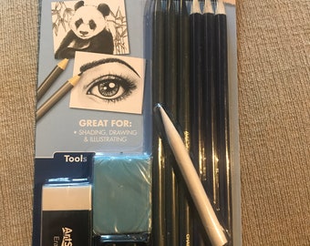 Professional Drawing Artist Kit Set Pencils and Sketch Charcoal Art Tools  Sketching Pencil Pen Charcoal Pencils Craft Knife Drawing Pencils 