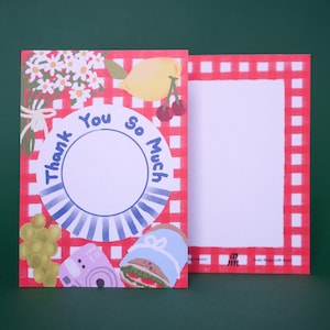 Set di 5 biglietti di ringraziamento / Cartolina e busta / Biglietto di ringraziamento per insegnanti o genitori!