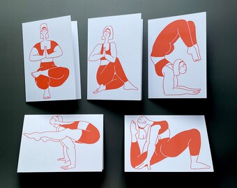 Yoga Greeting Card | Postcard & Envelope