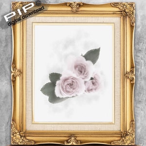 Acquerello Wall Art of Roses, Stampabile Art per il Download