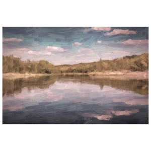 Lake digital oil painting Printable Art, Downloadable and Printable digital oil painting