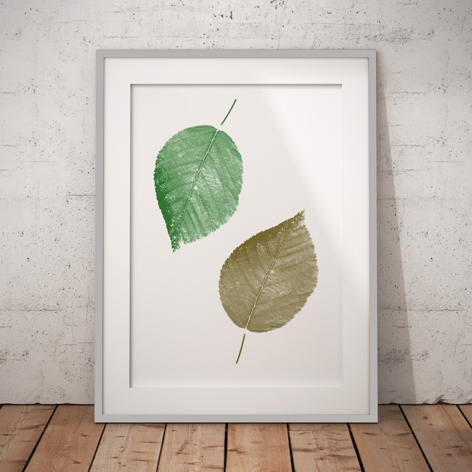 Botanical Wall Art of Leaves Digital Print for Wall Decor Etsy