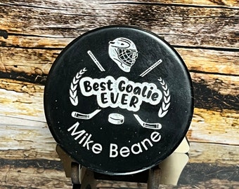 Custom Engraved Hockey Puck: Personalized Sports Gift