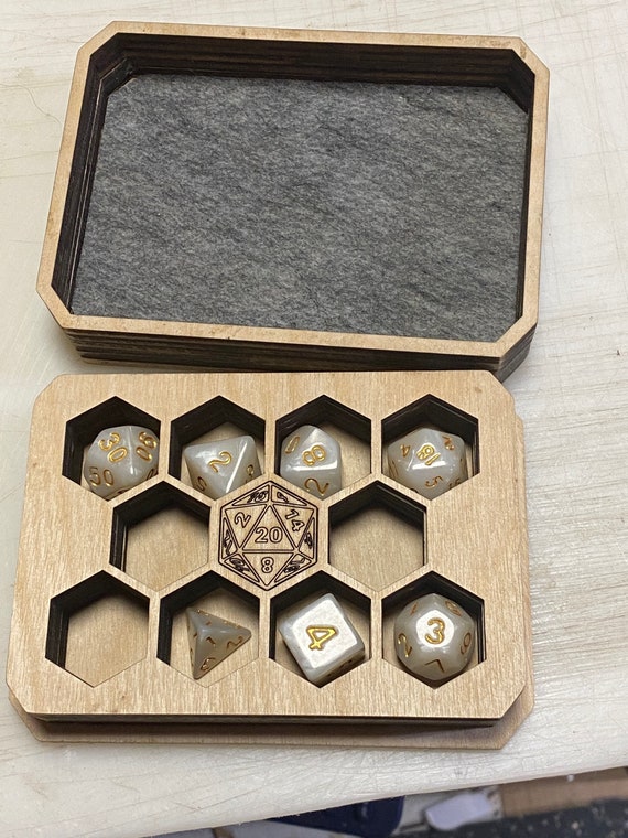 Homemade Dice Vault laser cut & engraved Die by the sword Etsy