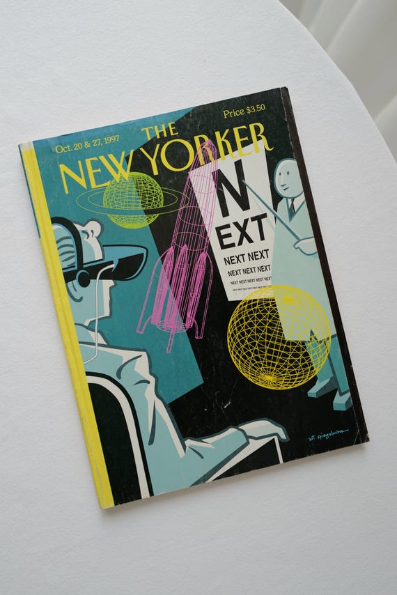 横長ヴィンテージミラー NEW YORKER Legendk SENNOKI Mミラー 32x45cm ウォールナット材 アメリカンチェリー材
