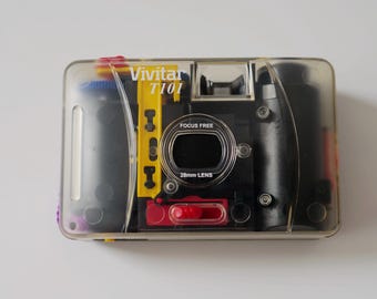 Vivitar T101 Transparent 35mm Camera. Vintage Collectible. Mother's Day Gift @ Medowski Paris