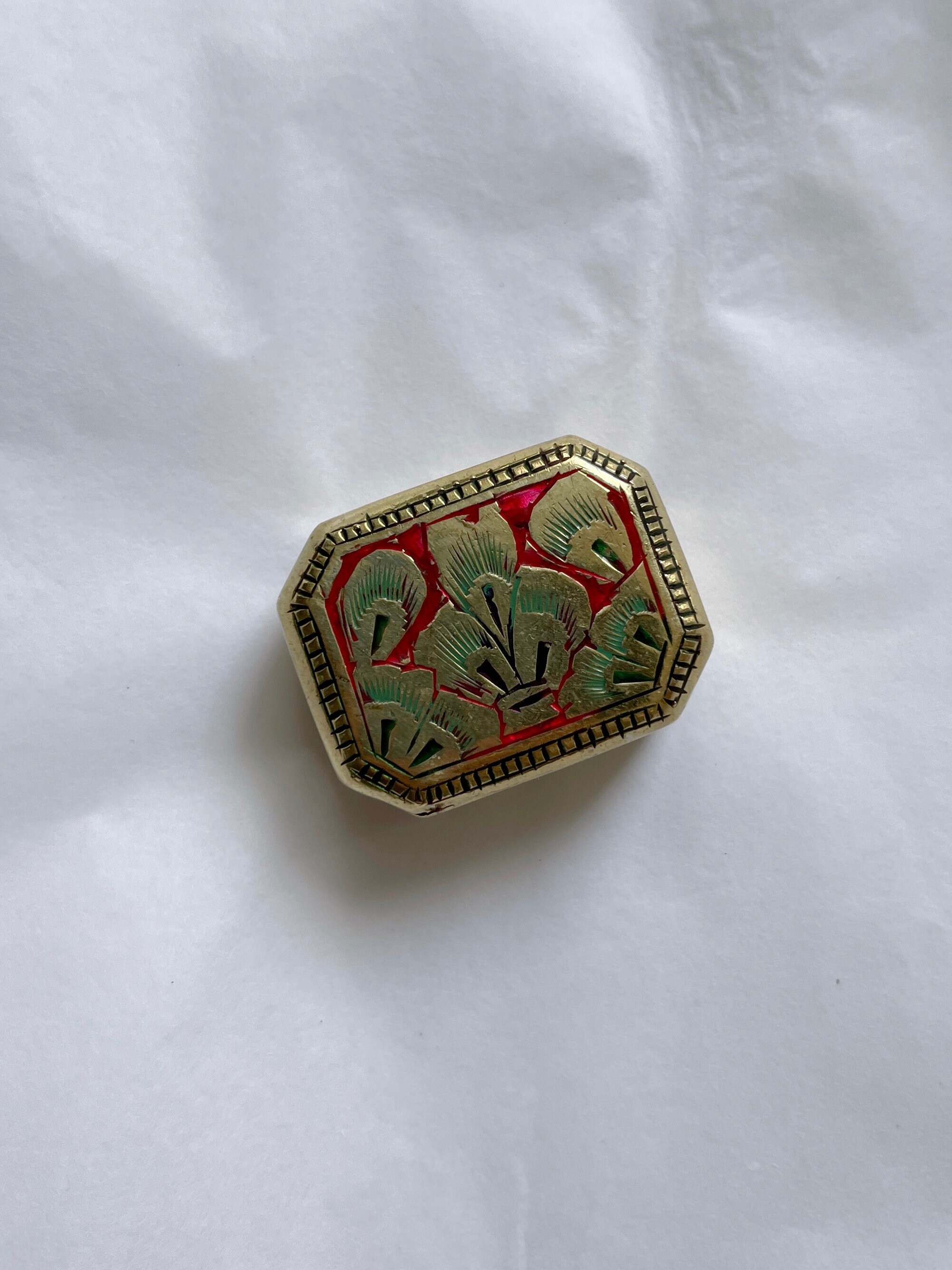 Bougie de Cire Soja Versée à La Main Dans Un Étui Pilules en Laiton Vintage. Cadeau Ménage. Emballag