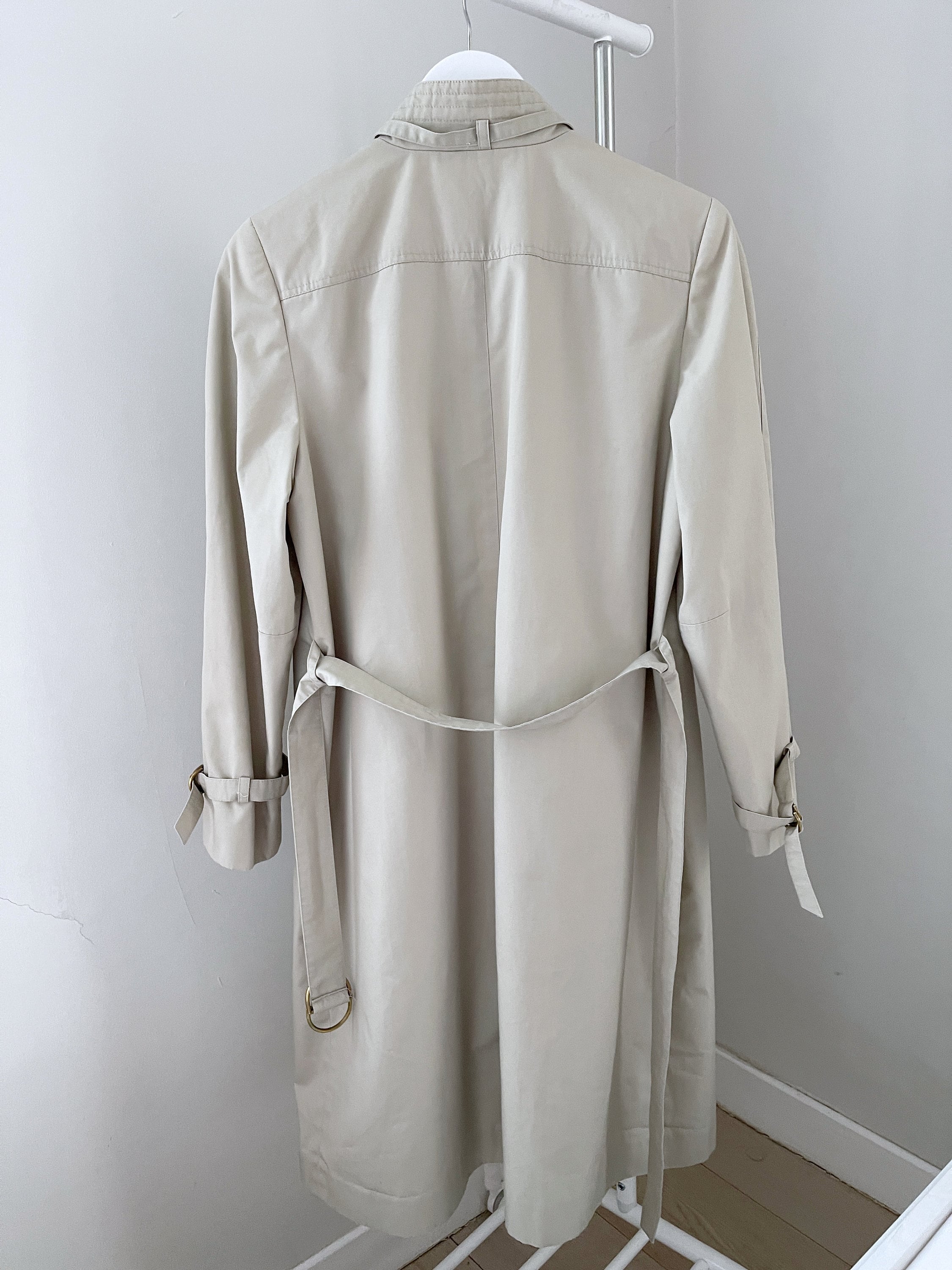 Vintage Croydor Beige Belted Trench Coat. Mother's Day - Etsy