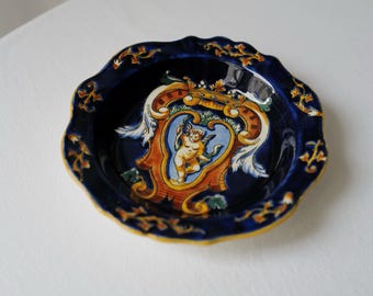 Vintage Gien Renaissance Bleu Tray: French Earthenware Plate. Mother's Day Gift @ Medowski Paris