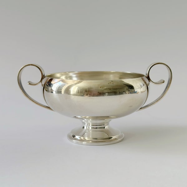 Vintage Silver Plated Bowl With Handles. Valentine's Day Gift @ Medowski Paris