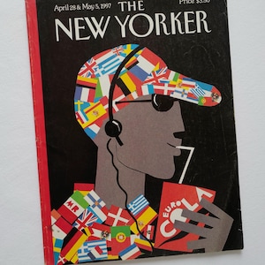 The New Yorker April 28 and May 5, 1997 full magazine issue. Eurocentric by Michael Roberts cover @ Medowski Paris