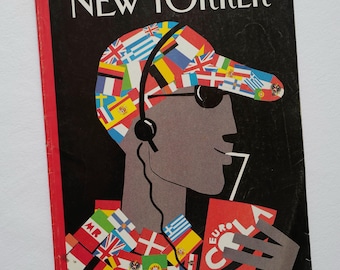 The New Yorker, April 28 & May 5, 1997: Michael Roberts 'Eurocentric' Cover. Mother's Day Gift @ Medowski Paris
