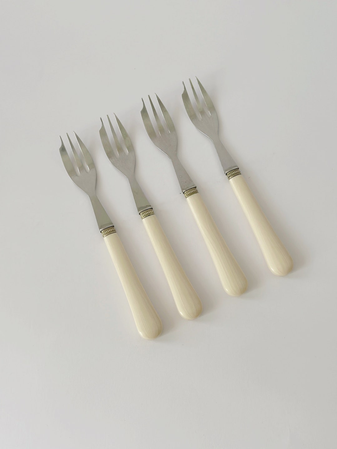 4 Vintage Cake Forks. Set of Dessert Forks Medowski Paris Etsy