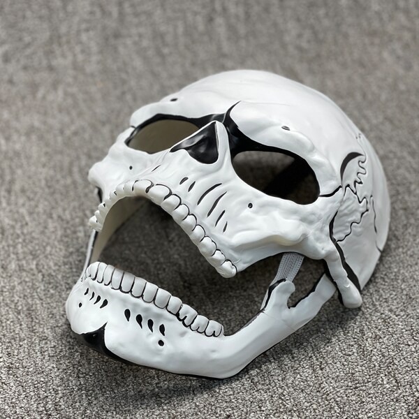 Day Of The Dead Skeleton Mask Adult White main image 1