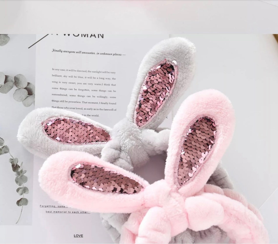 Spa Headband Bunny Ears Spa Headbands Makeup Headband Etsy
