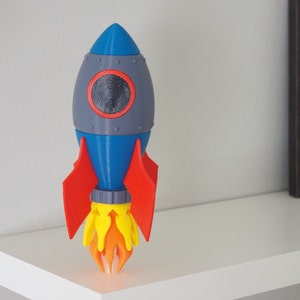 Rocket Emoji / 3d Printed / Storage Container / Great Gift / To The Moon