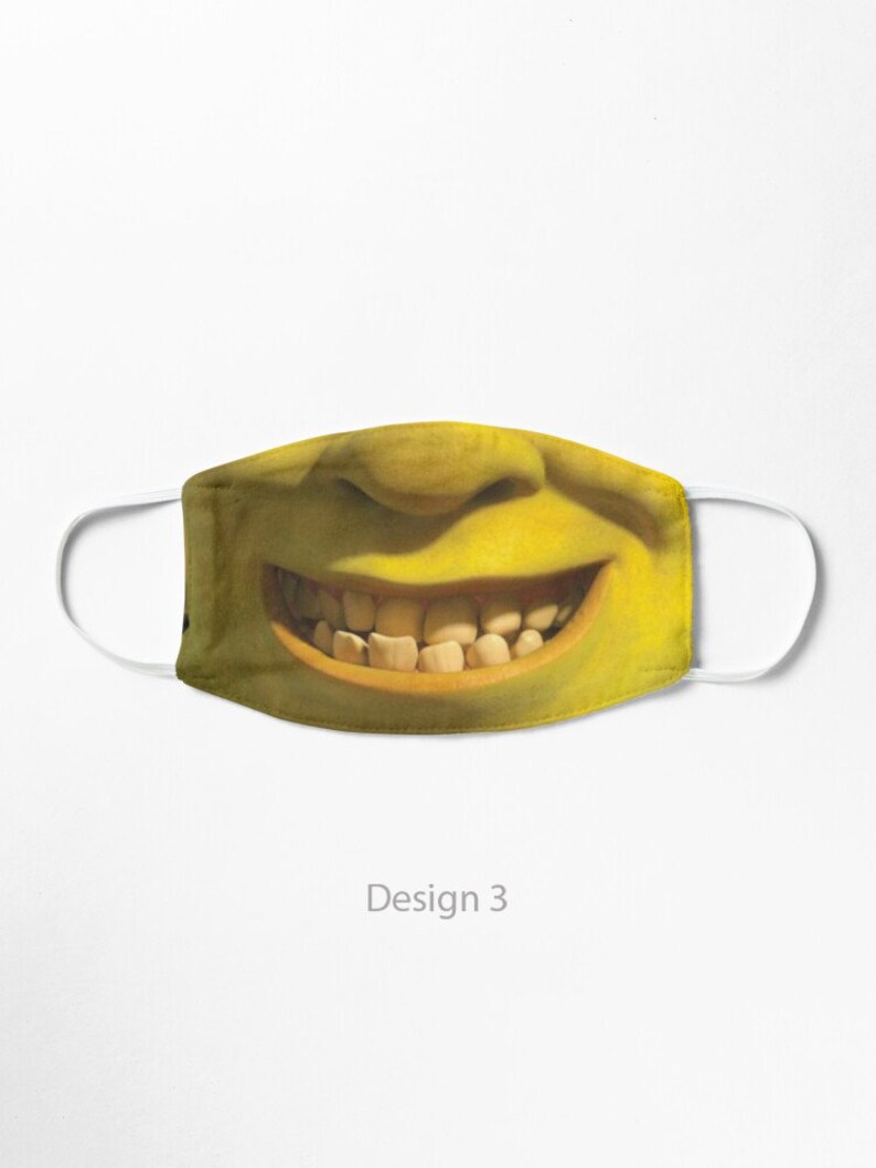 Shrek Smilling Face Mask Shrek Masks Monster Mask for Mens Etsy
