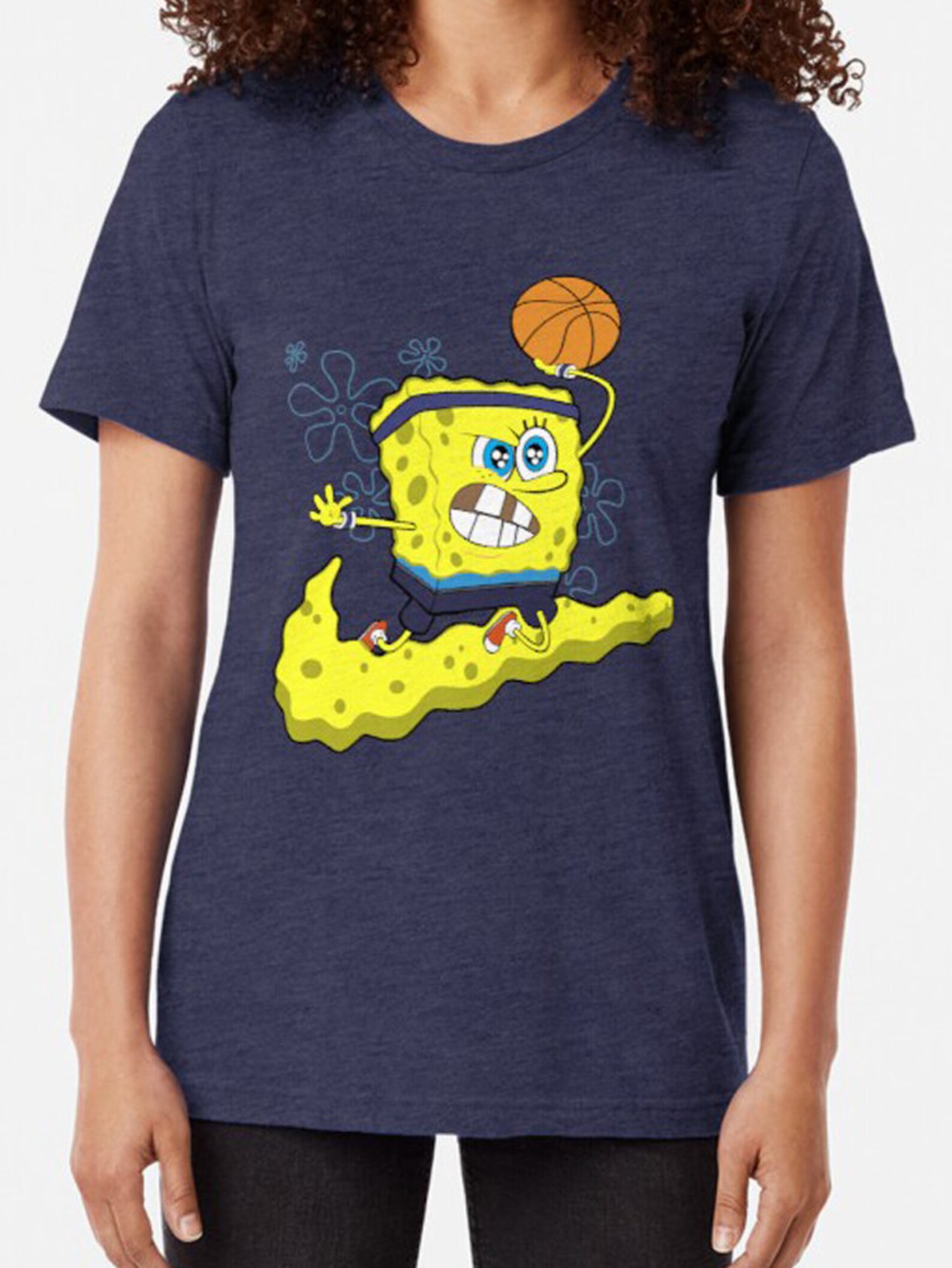spongebob basketball t shirt