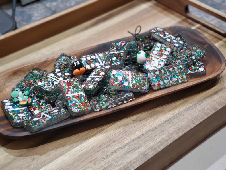 Mario kart glitter dominoes