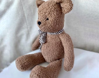 Wzór i samouczek na pluszowego misia | Chubby Bear w formacie PDF | Wzór na pluszową zabawkę | Ręcznie robiony pluszowy miś