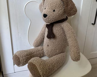 ヴィンテージの犬のぬいぐるみの縫製パターン：18インチのぬいぐるみ