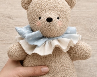 Przytulny miś w formie wzoru do szycia, pluszowa zabawka DIY (plik cyfrowy), 30 cm