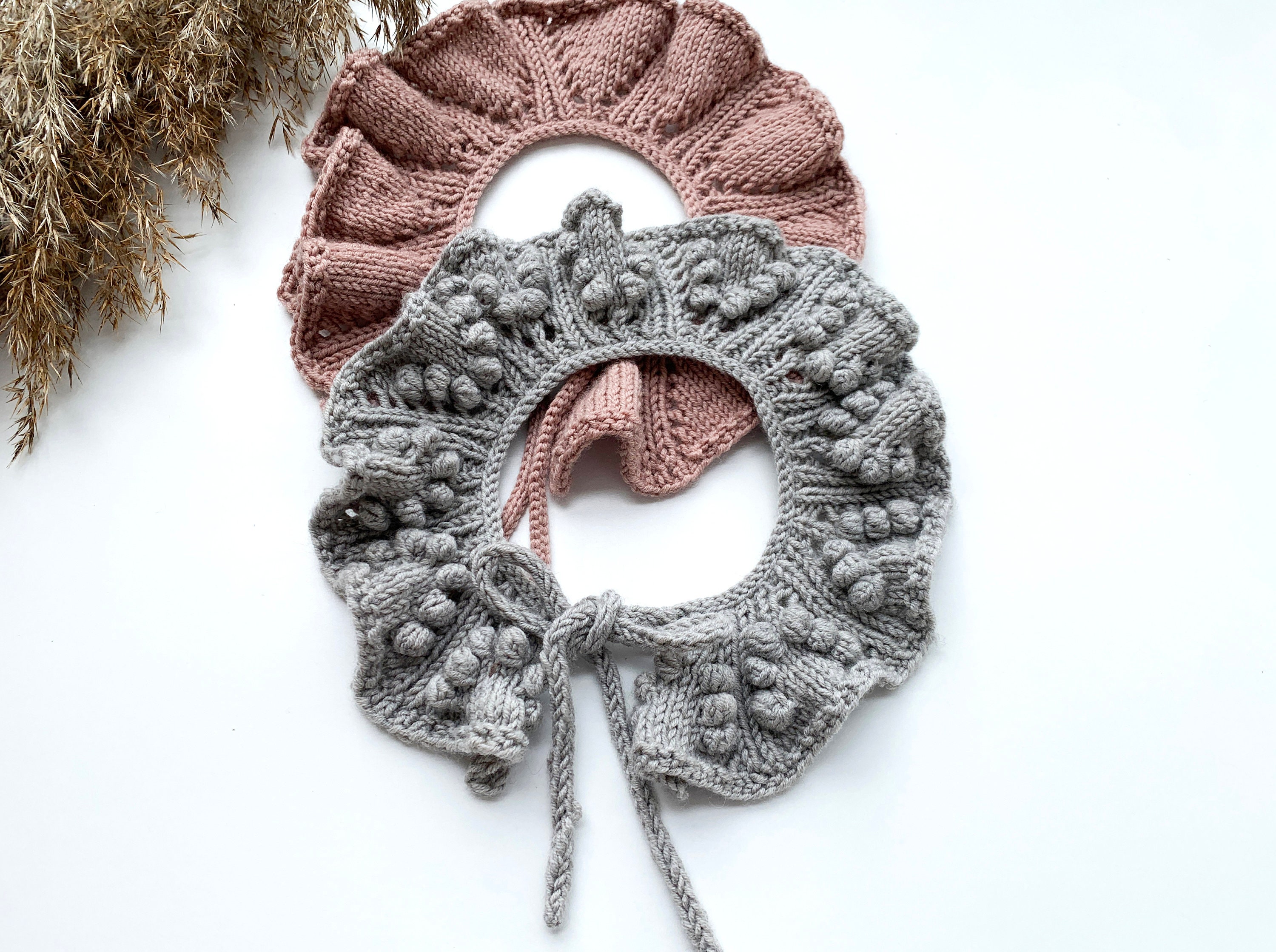 Ruffle Collar Knitting Pattern Detachable Collar PDF Wool Lace Collar